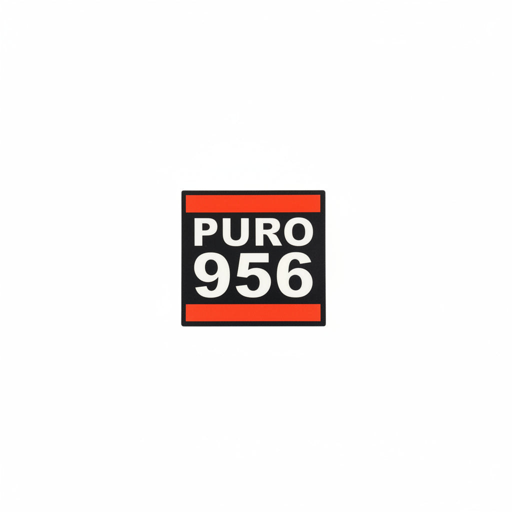Puro 956 BLK/RED Sticker