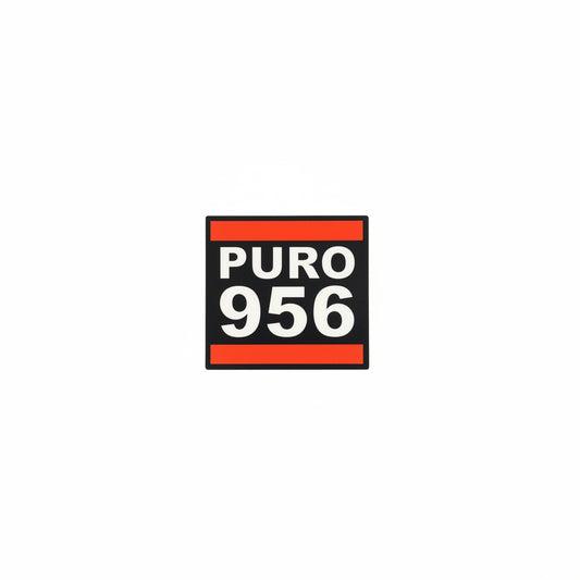 Puro 956 BLK/RED Sticker