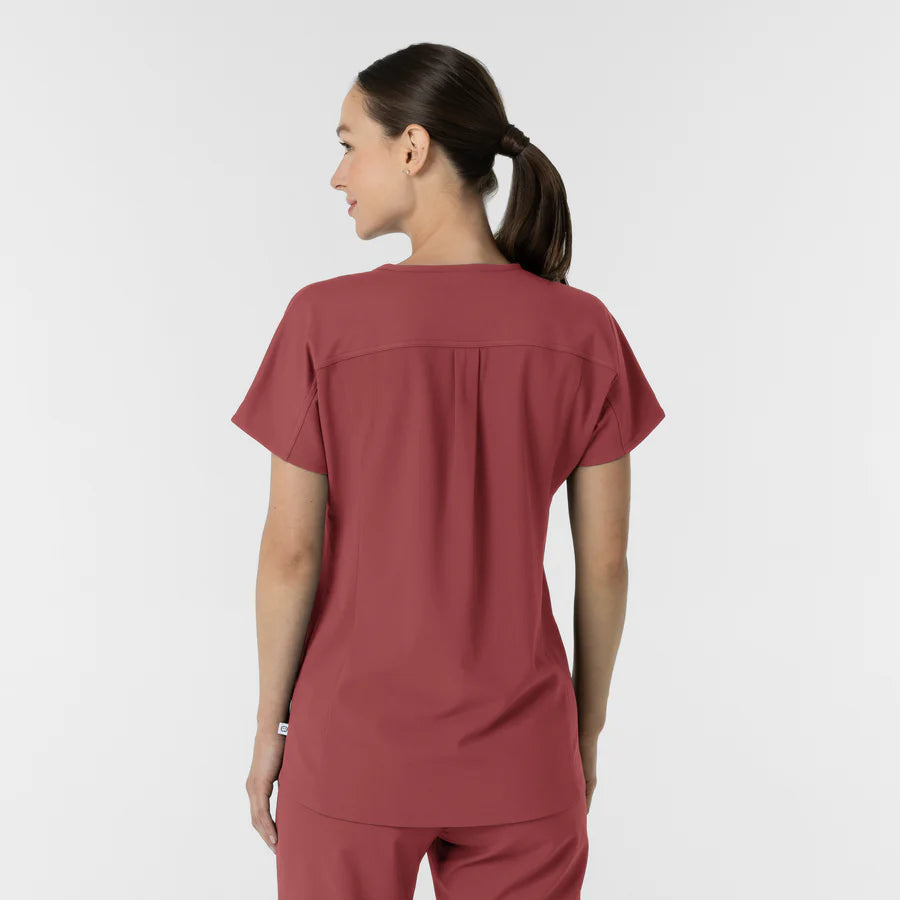 RENEW Women's V-Neck Tunic Scrub Top