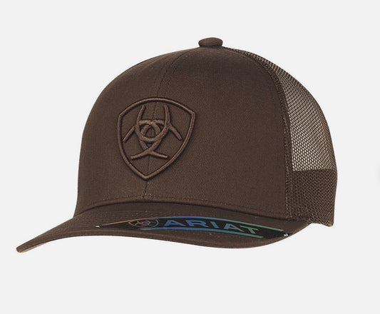 Ariat SB Shield Logo Brown Cap