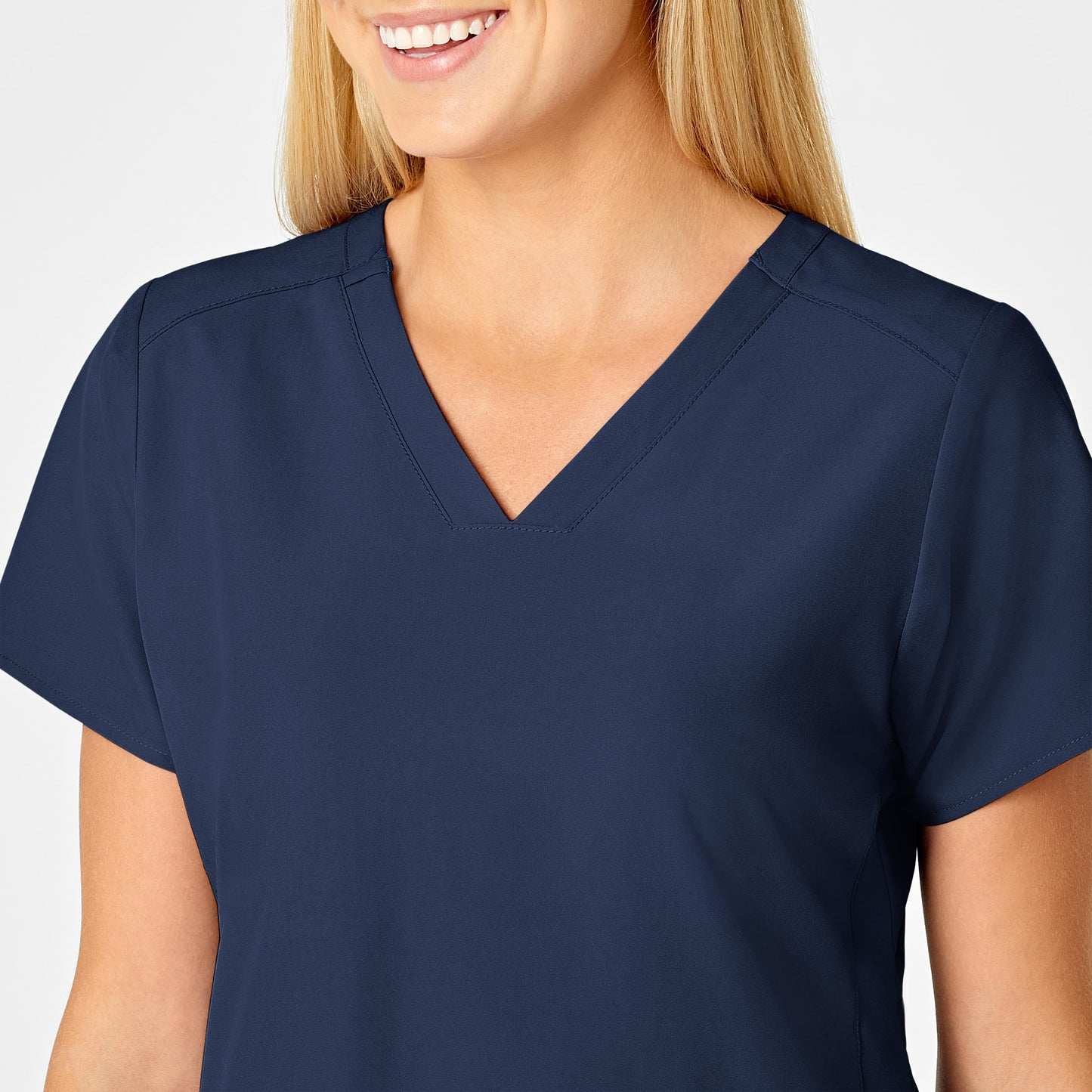 W123 Flex Back Stylized V-Neck