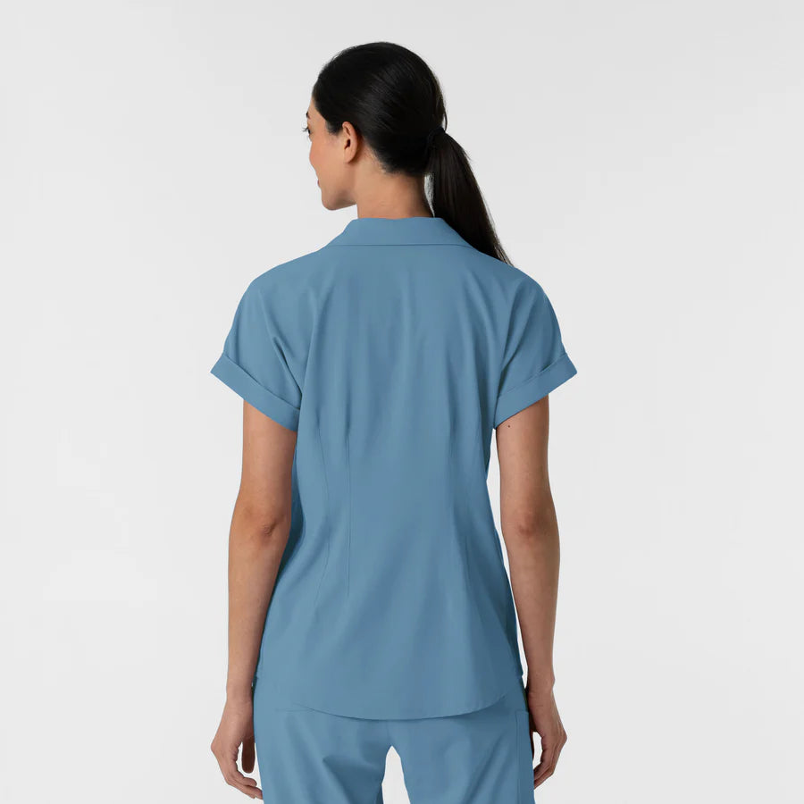 RENEW Women’s Flex-n-Reach Collar Scrub Top