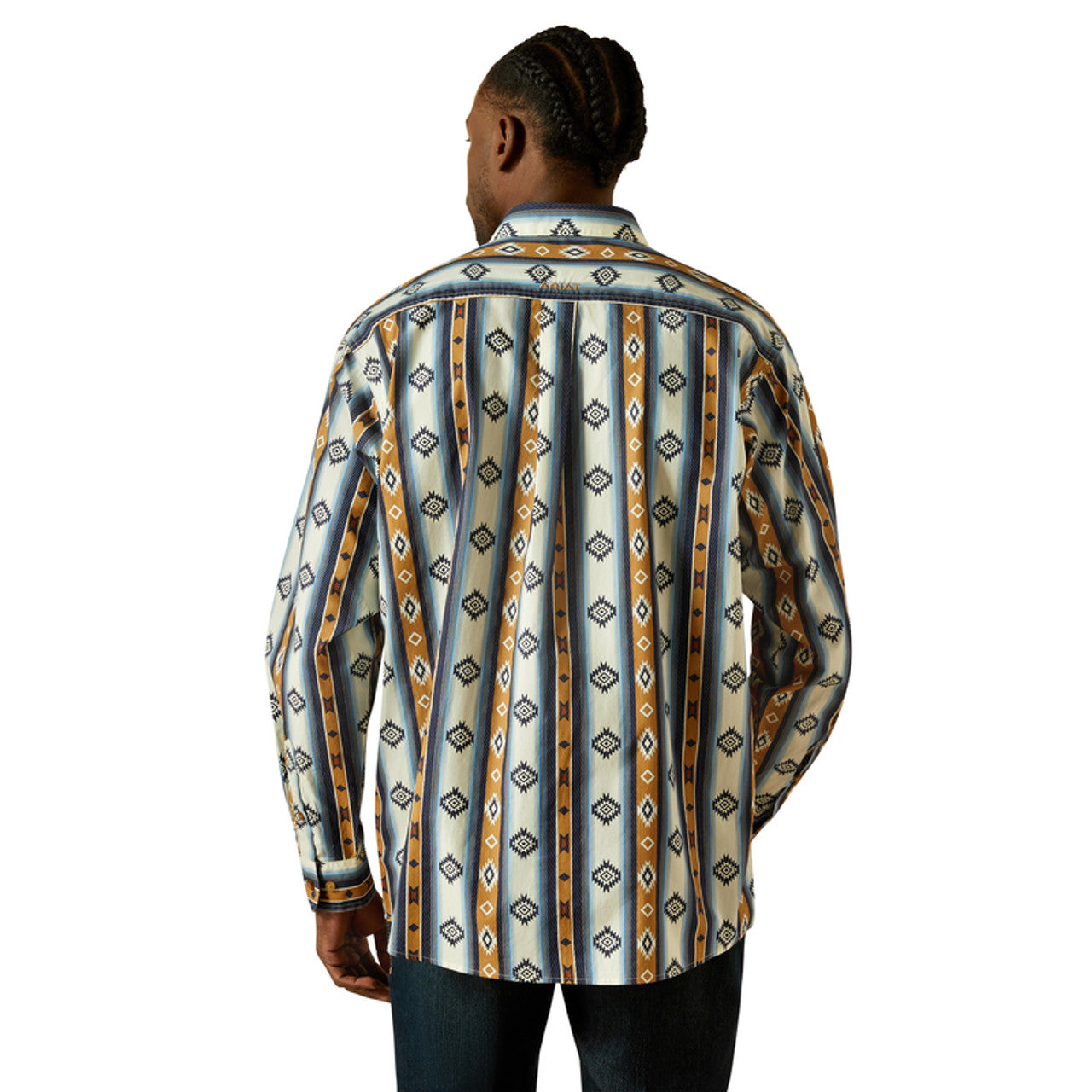ARIAT SHILO CLASSIC FIT BLUE PRINT - MENS SHIRT - 10062236