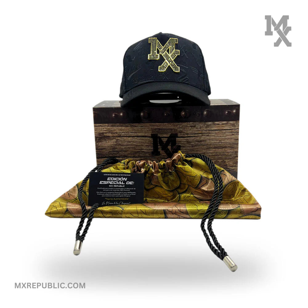 MX Republic MX Gold Black Diamonds Deluxe - Premium Cap (Full Set)