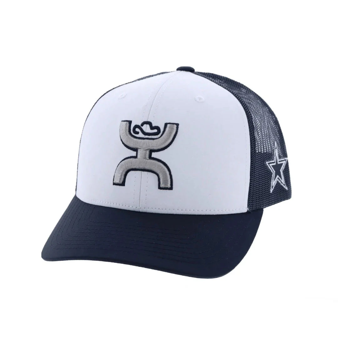 Hooey Dallas White/Navy Logo Cap