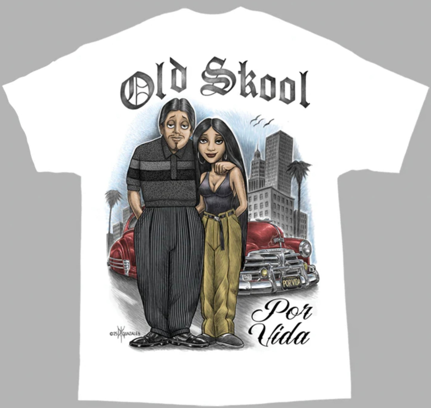 HOMIESH.S™- OLD SKOOL Men's MAX HWT Tee DGA TEES