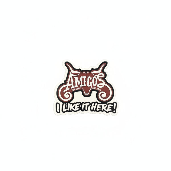 Amigos I Like It Here Sticker