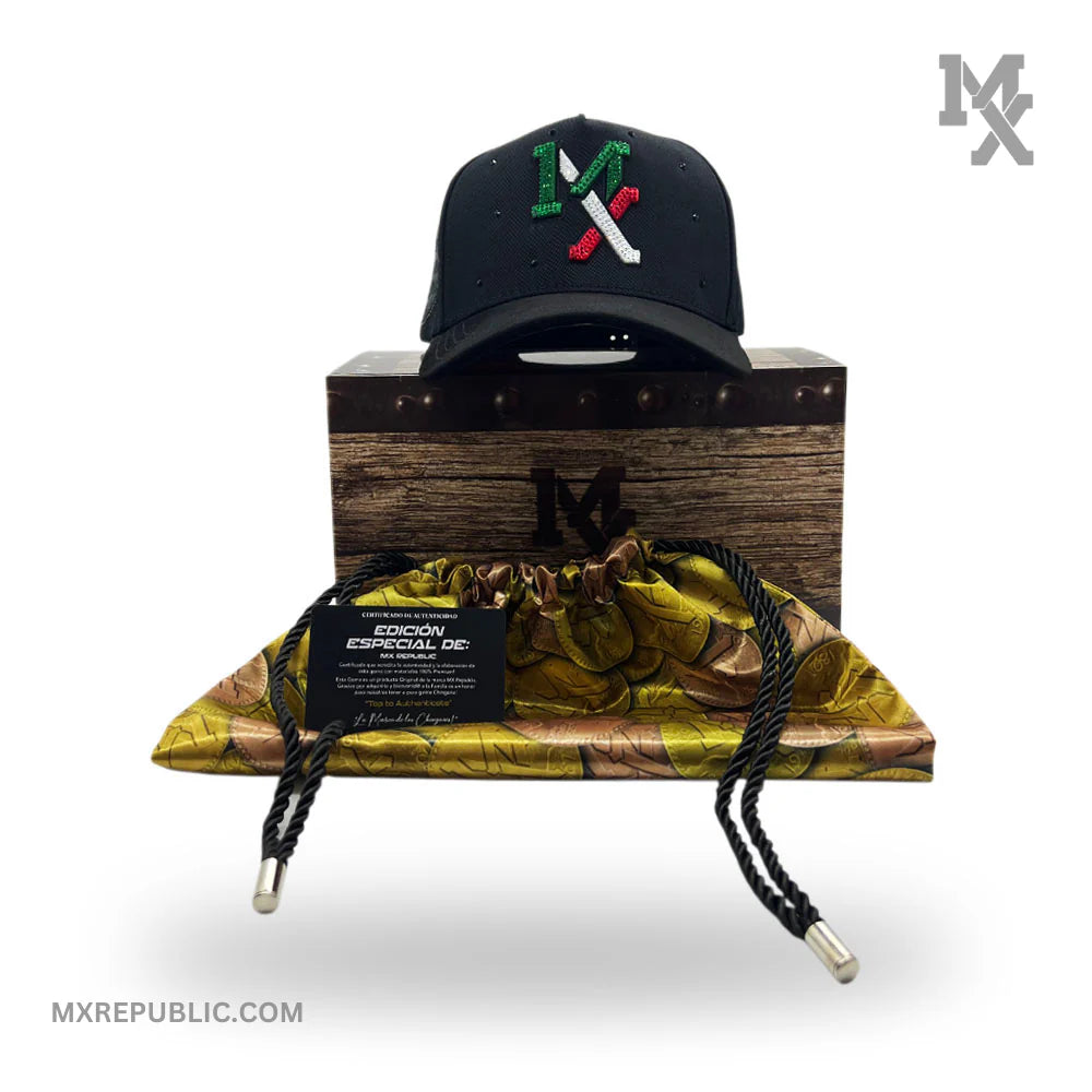 MX Republic Tricolor Mexican Eagle Deluxe - Premium Cap (Full Set)