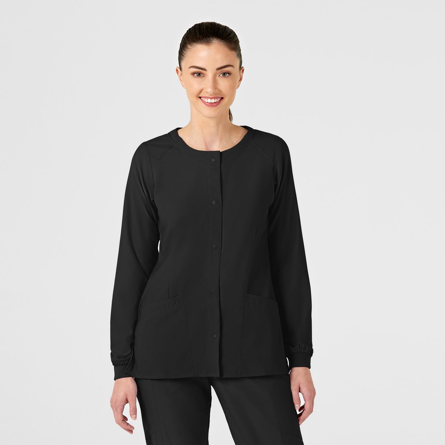 **FINAL SALE** W123 Women's Crew Neck Warm Up Jacket