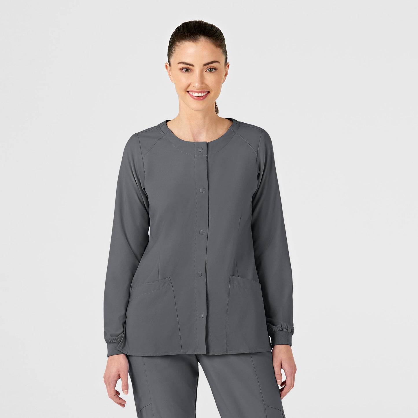 **FINAL SALE** W123 Women's Crew Neck Warm Up Jacket