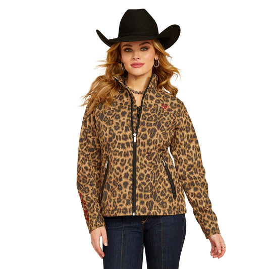 Ariat New Team Softshell Lila Leopard Print Jacket