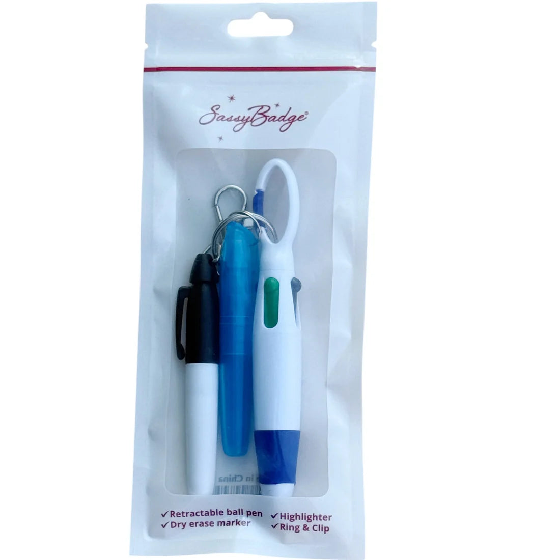 SassyBadge Pen Set