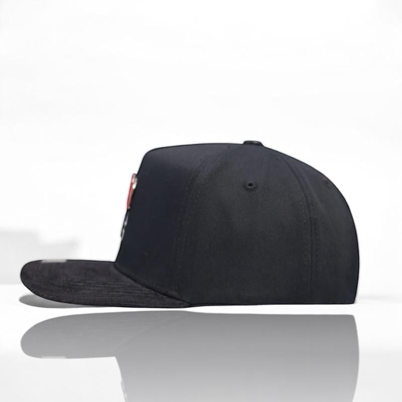 Contti LA Red Bottom Black Cap