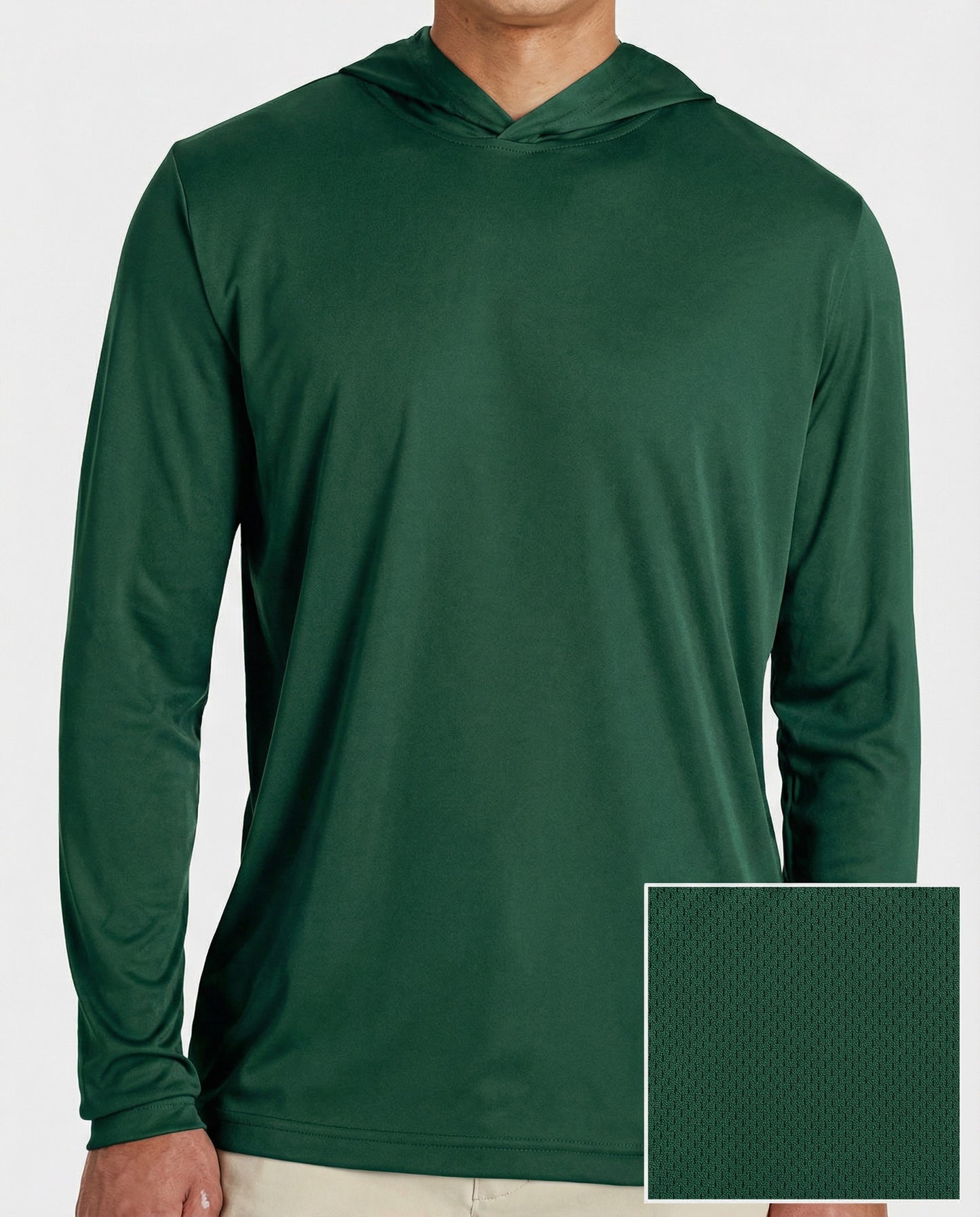 Quick Dry Performance 100% Polyester Hooded T-Shirt