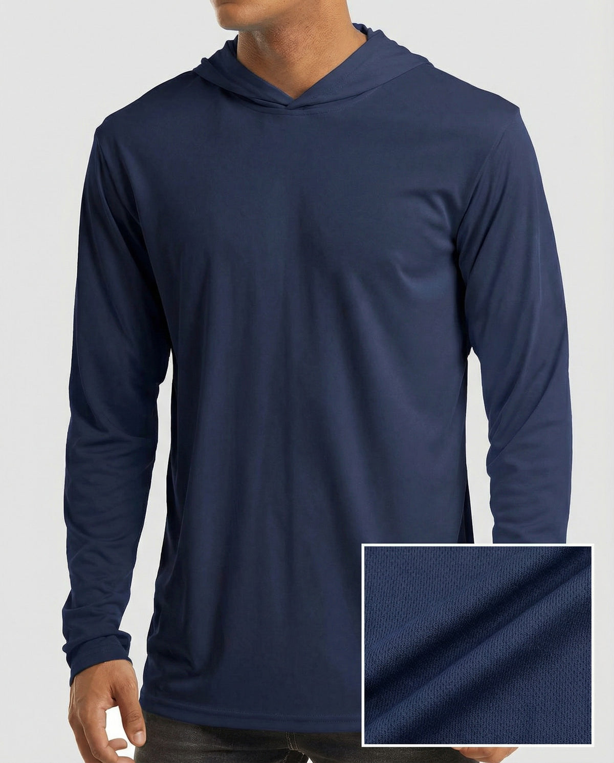 Quick Dry Performance 100% Polyester Hooded T-Shirt