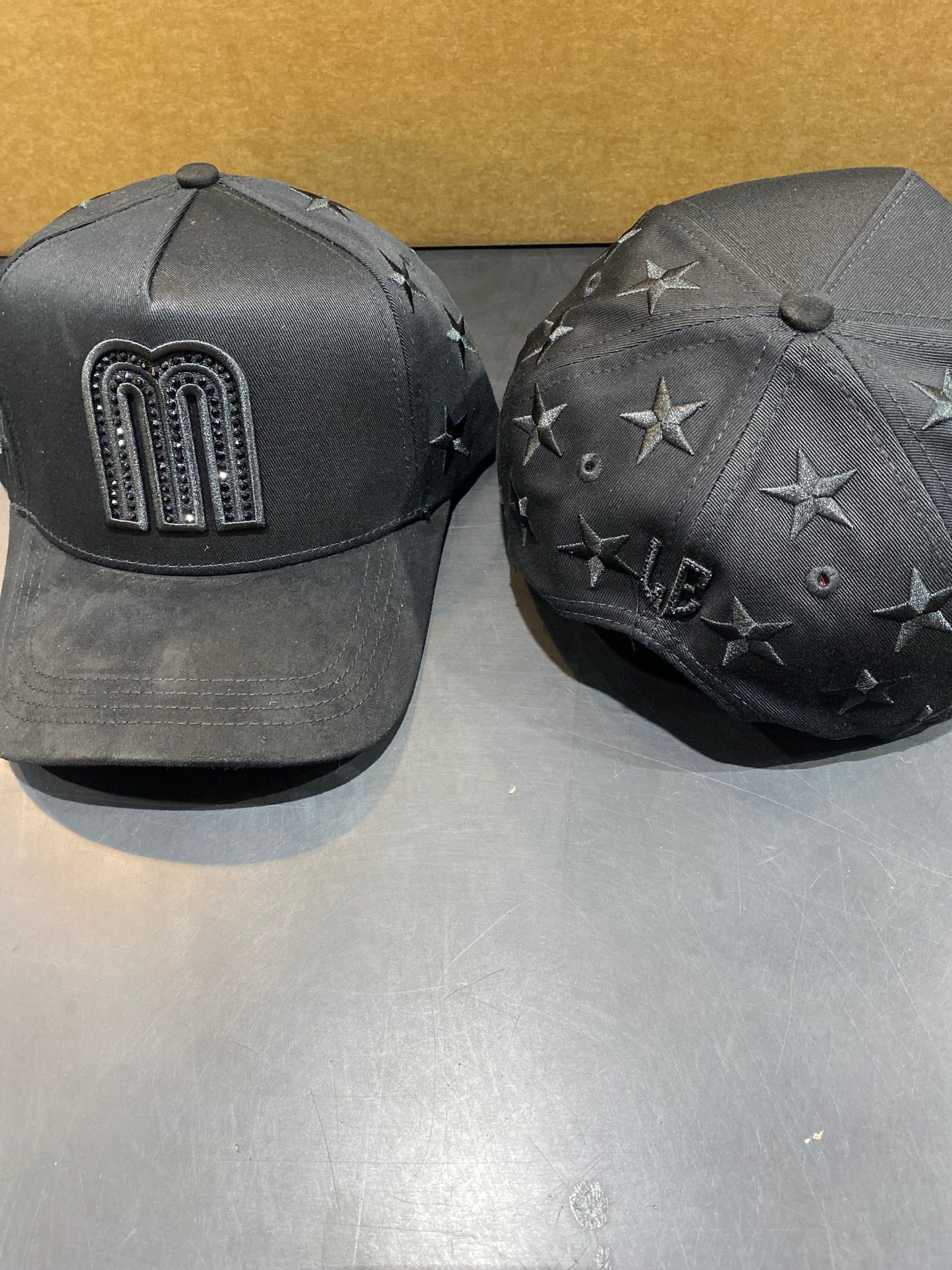 Hat M Mexico Patches Black/Black Rhinestone