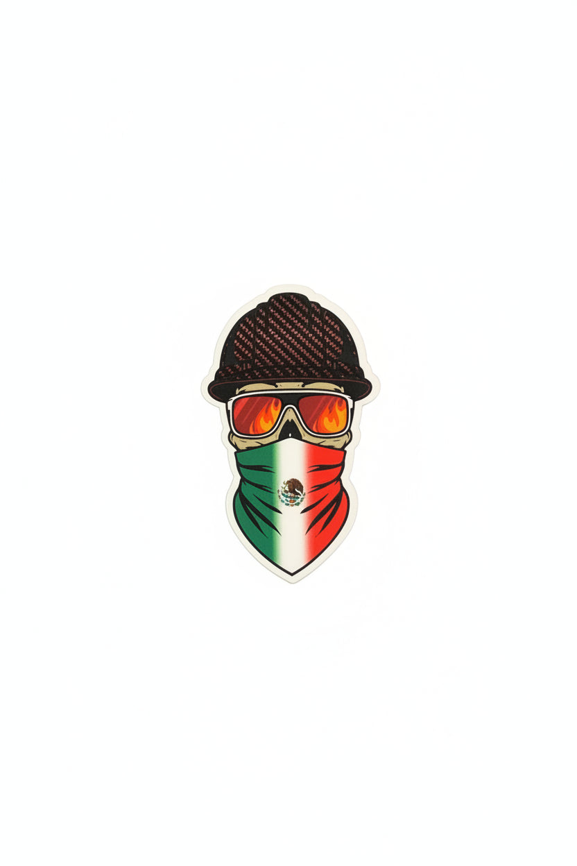 Welder Brown Hard Hat Mexican Sticker