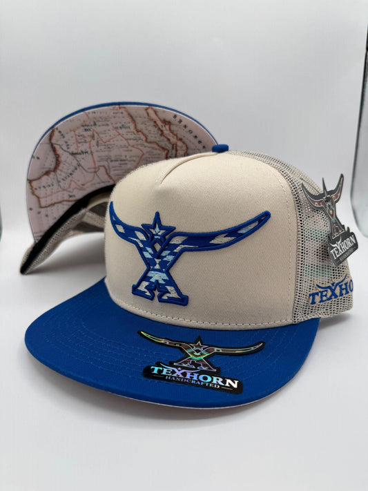TEXHORN HAT - Cream And Royal
