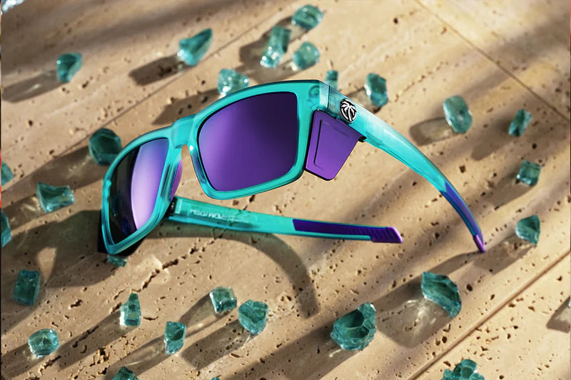 Heat Wave Performance XL Vise Sunglasses: Aqua Frost Z87+