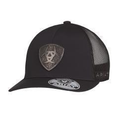 Ariat black steel logo cap