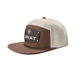 Ariat Mens Cap Snap Back Ariat Patch Brown
