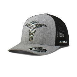 Gorra Ariat FF 110 Longhorn Gris