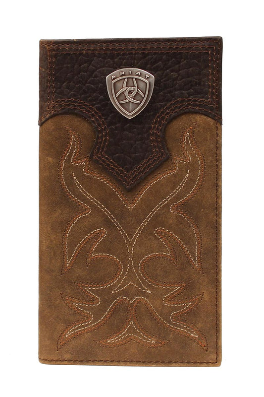 Ariat Rodeo Brown Boot Stitch Wallet