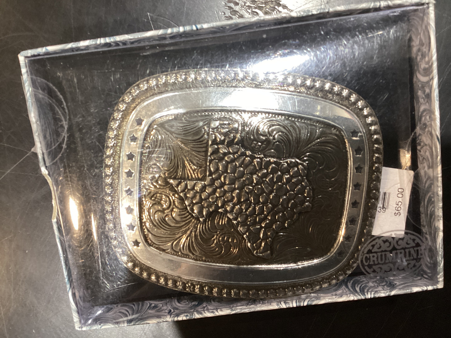 Crumrine Gold/Silver Texas Buckle