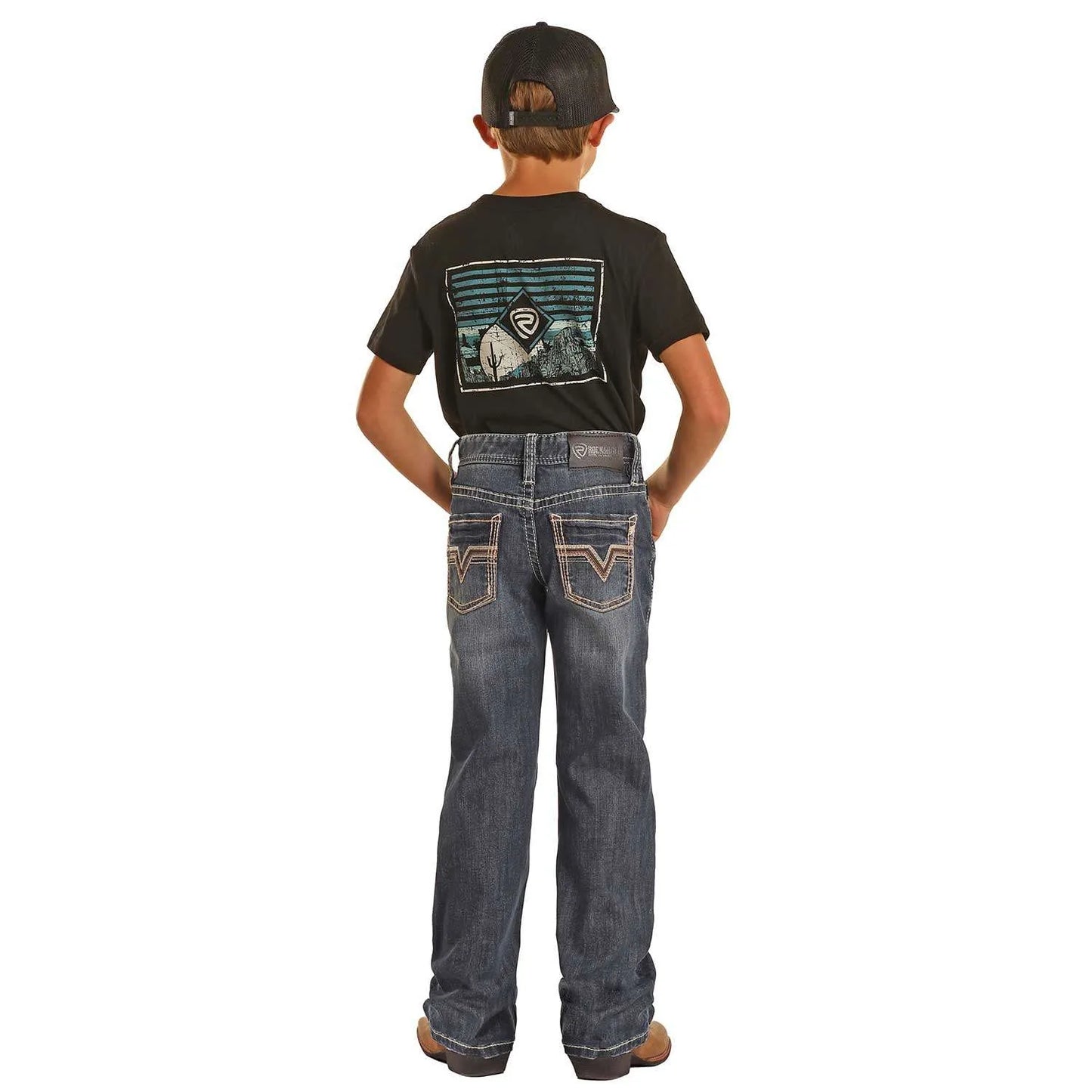 Rock & Roll Cowboy Boys' Reflex Boot Cut Jean