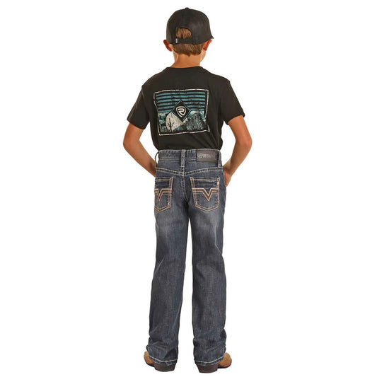 Rock & Roll Cowboy Boys' Reflex Boot Cut Jean
