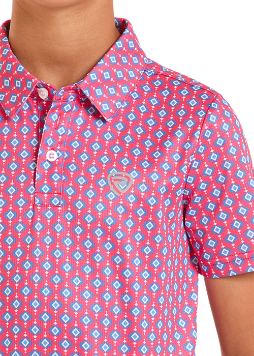 Rock&Roll Mini Aztec Geo Printed Polo