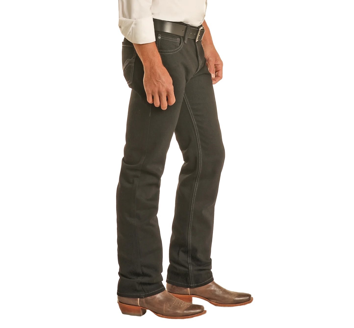 Rock&Roll Black Slim Straight Jeans