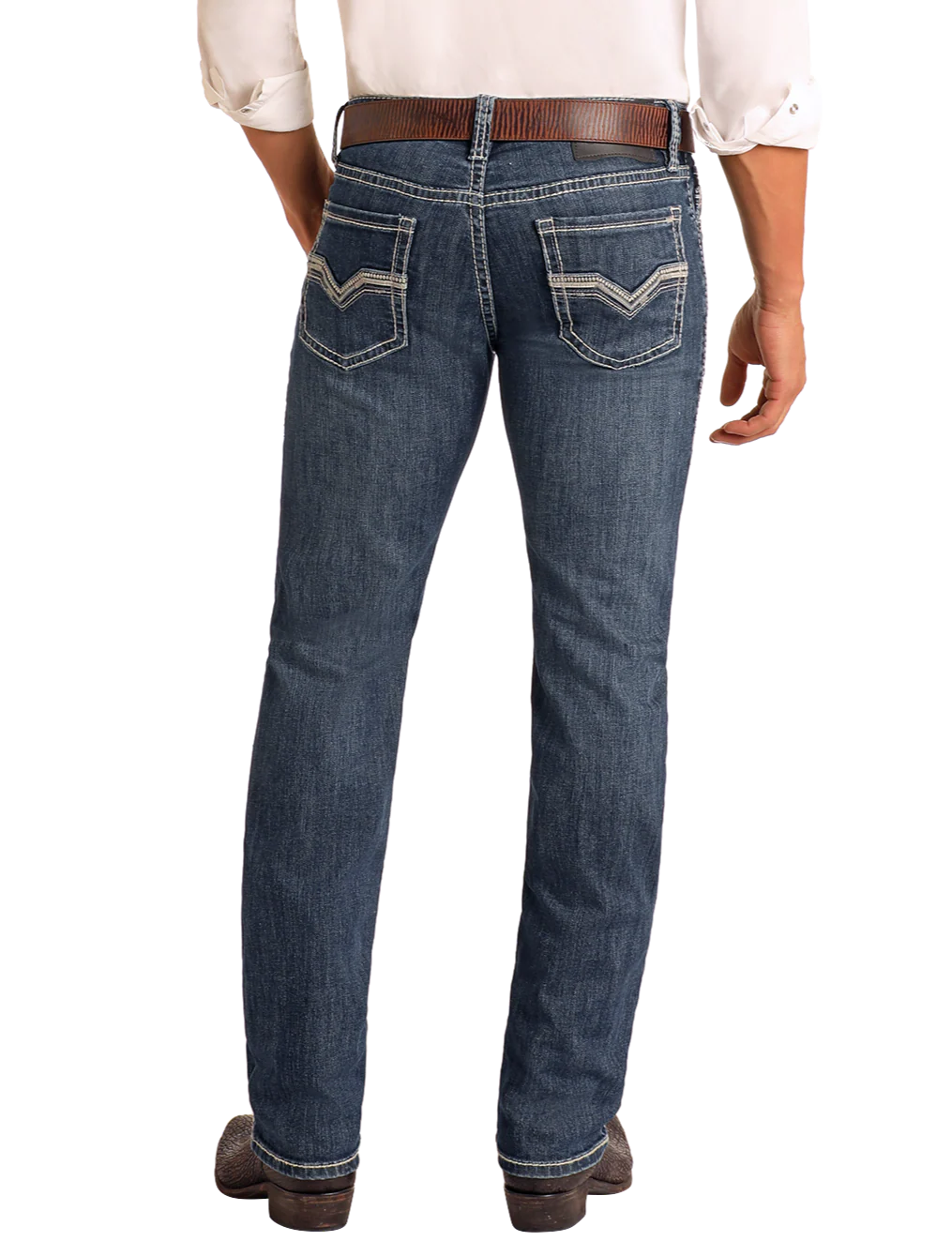 ROCK & ROLL SLIM STRAIGHT BOOT MEDIUM WASH JEANS