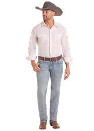 Rock&Roll Straight EMB Revolver - Light Wash
