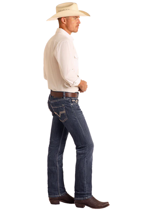 Rock&Roll Rope Stitch Dark Vintage Rifle Skinny