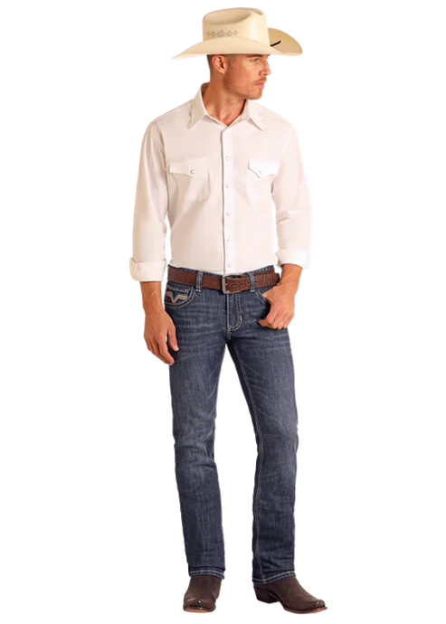 Rock&Roll Rope Stitch Dark Vintage Rifle Skinny