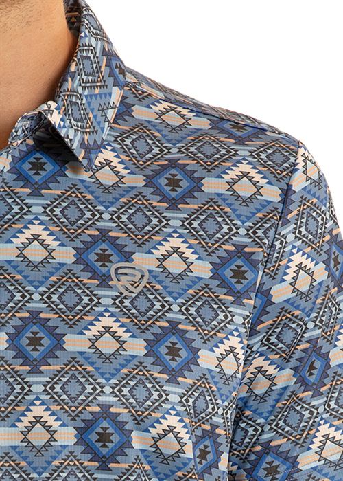 Rock&Roll Aztec Printed Polo