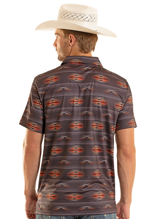 Rock&Roll Aztec Printed Polo