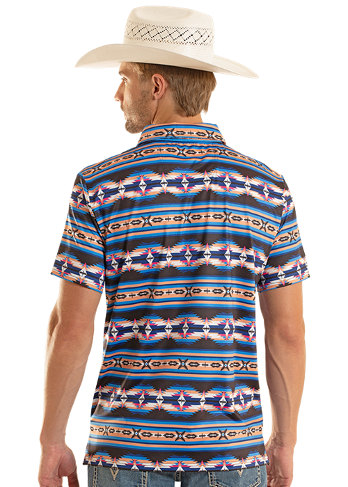 Rock&Roll Aztec Printed Polo