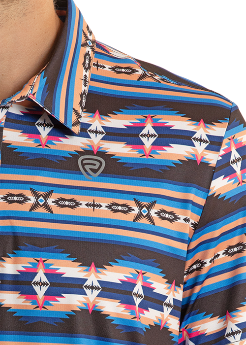 Rock&Roll Aztec Printed Polo