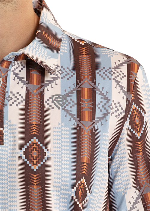 Rock&Roll Aztec Printed Polo