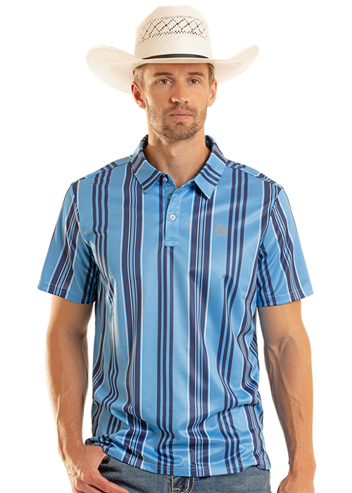 Rock&Roll Stripe Printed Polo