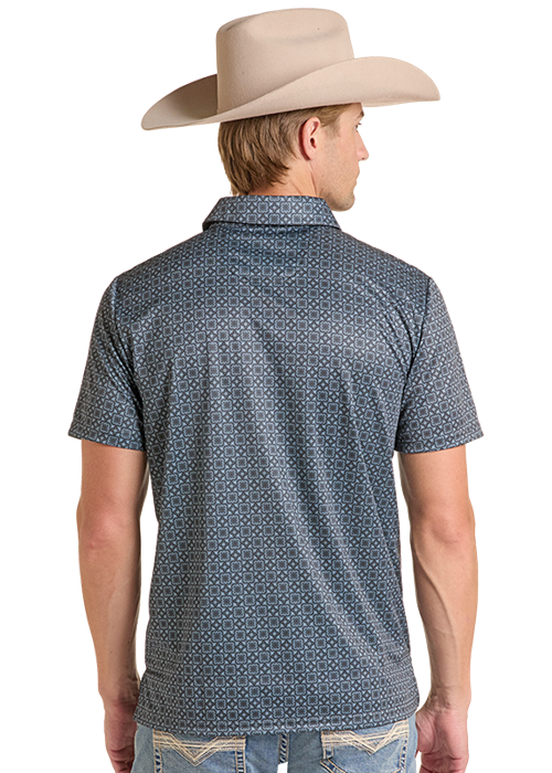 Rock&Roll Medallion Print Polo