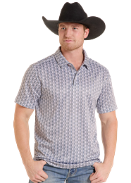 Rock and Roll Stripe Printed Polo