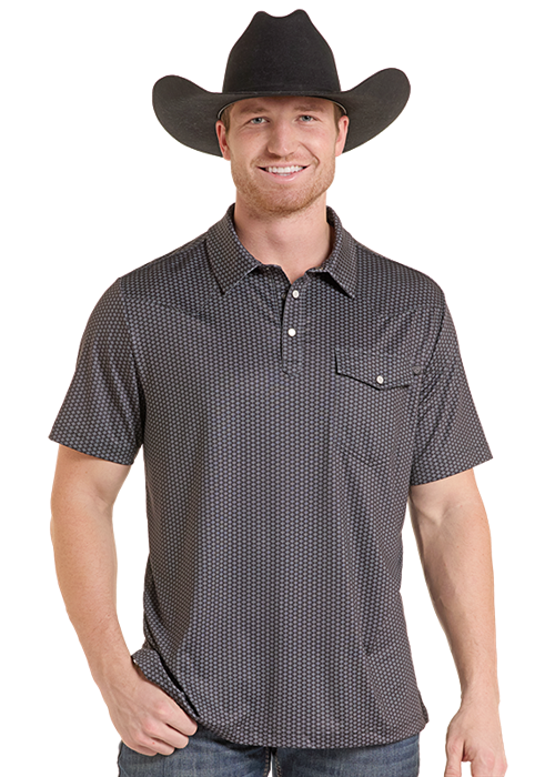Rock&Roll Geo Core Western Vented Polo