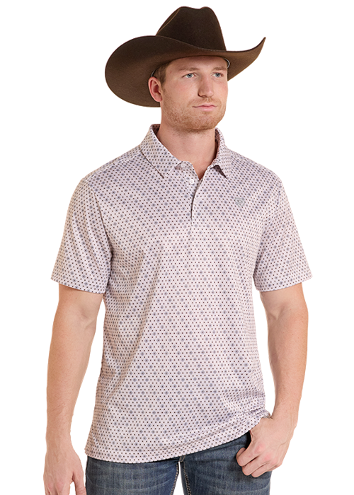 Rock & Roll Geo AllOver Printed Polo