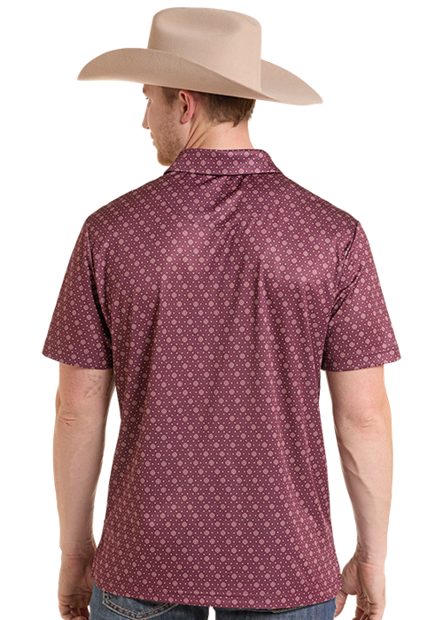 Rock & Roll Geo AllOver Printed Polo