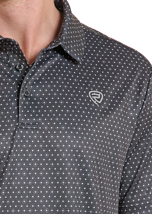 Rock & Roll Geo AllOver Printed Polo