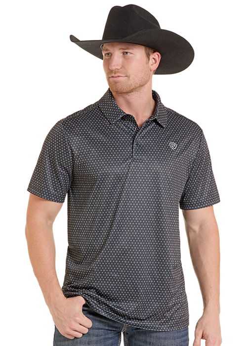 Rock & Roll Geo AllOver Printed Polo