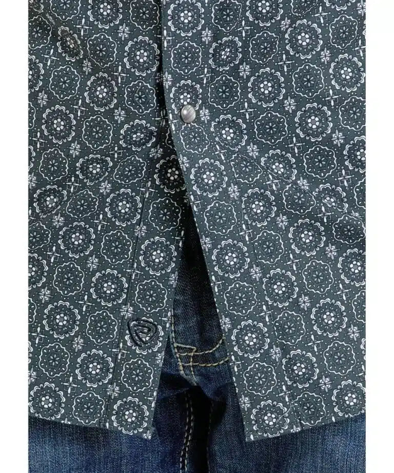 Rock&amp;Roll RR Medallón Integral SS BD - NEGRO